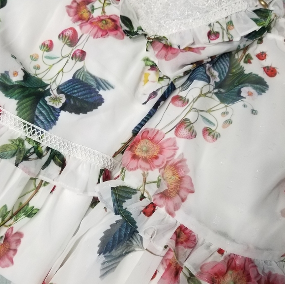 🍒NWT🍒 TED BAKER MARYAM SHIMMERY ORACLE DRESS - Picture 8 of 8